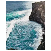 Картина по номерам Strateg Скалистый берег DY396 50 x 40 см / Вертикальная