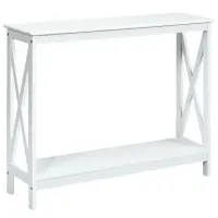 Консольный стол Costway HW65761WH  Белый / МДФ
