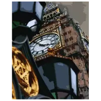Pictură pe numere Strateg Big Ben HH051 50 x 40 cm / Verticală