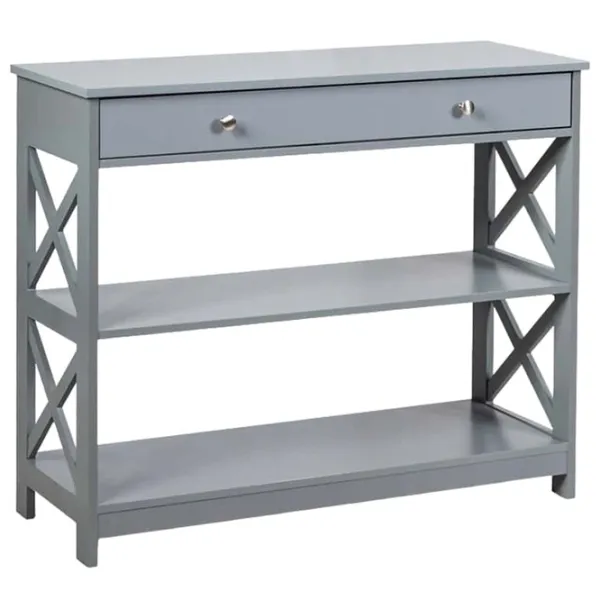 Masă consolă Costway HW66090GR  Grey / MDF photo 1
