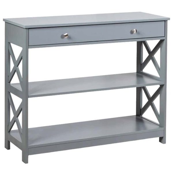 Masă consolă Costway HW66090GR  Grey / MDF photo 1