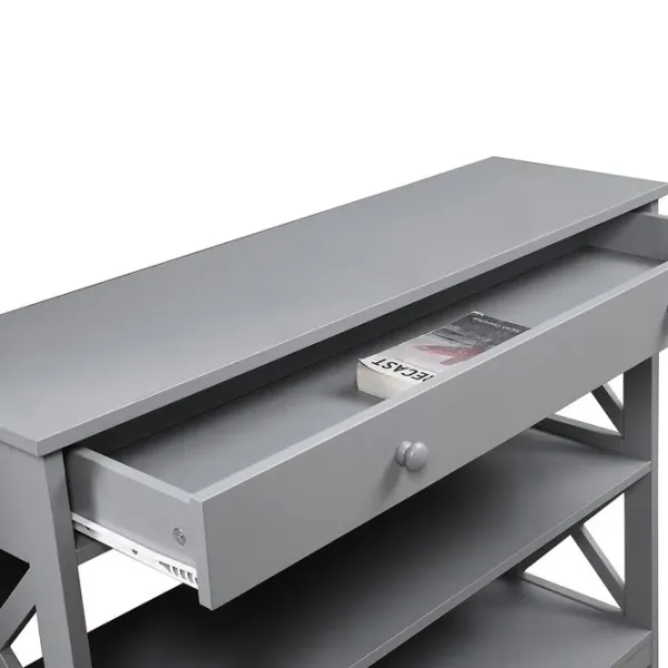 Masă consolă Costway HW66090GR  Grey / MDF photo 4