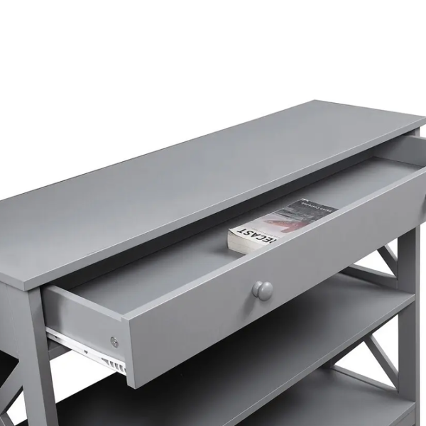 Masă consolă Costway HW66090GR  Grey / MDF photo 4