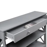 Консольный стол Costway HW66090GR Grey / МДФ photo 4