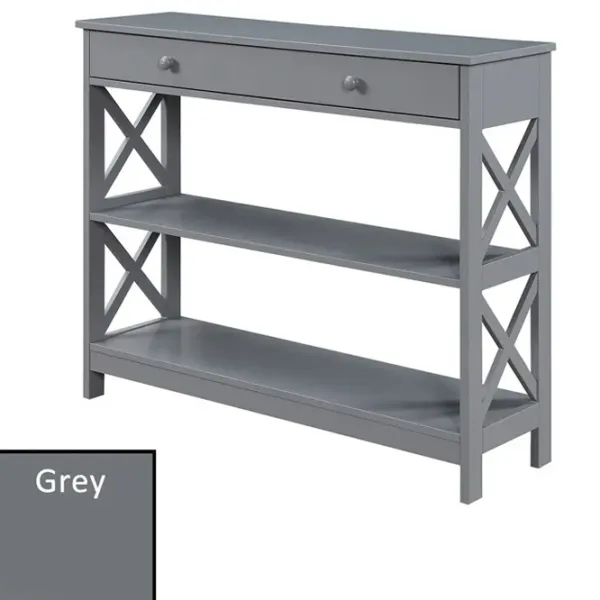 Masă consolă Costway HW66090GR  Grey / MDF photo 5