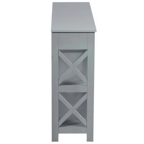 Masă consolă Costway HW66090GR  Grey / MDF photo 6