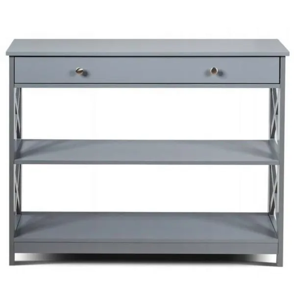 Masă consolă Costway HW66090GR  Grey / MDF photo 7