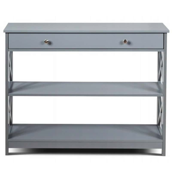 Masă consolă Costway HW66090GR  Grey / MDF photo 7