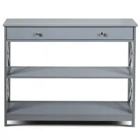 Консольный стол Costway HW66090GR Grey / МДФ photo 7