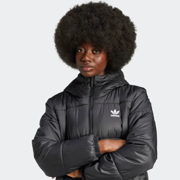 Scurtă pentru femei Adidas Adicolor Long Puffer Toamnă - Iarnă / Black photo 5 Scurtă pentru femei Adidas Adicolor Long Puffer Toamnă - Iarnă / Black photo 5