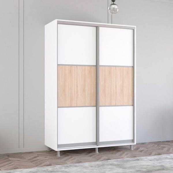 Dulap Mobildor-Lux Aron S K 150 x 60 x 200 / PAL / Alb photo 2