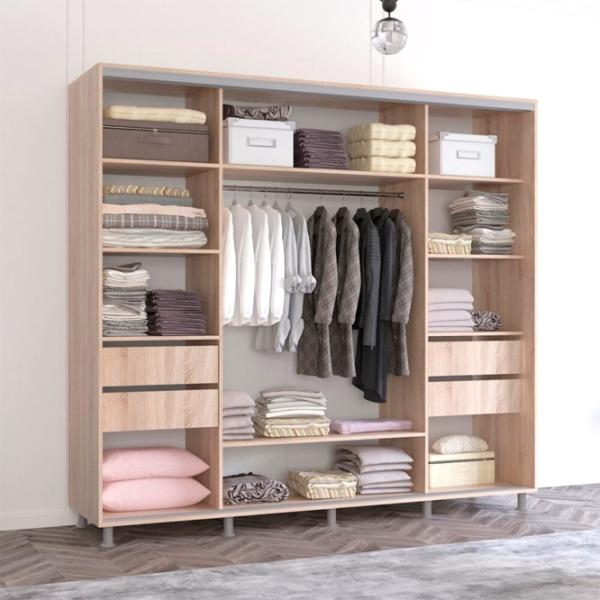 Dulap Mobildor-Lux Aron K3 240 x 60 x 210 / PAL / Stejar Sonoma photo 2