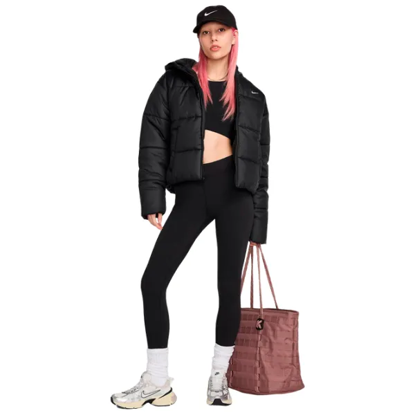 Scurtă pentru femei Nike W Nsw Classic Puffer Therma-FIT Loose Toamnă - Iarnă / Black photo 3