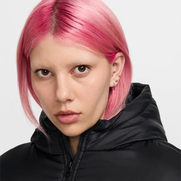 Scurtă pentru femei Nike W Nsw Classic Puffer Therma-FIT Loose Toamnă - Iarnă / Black photo 4