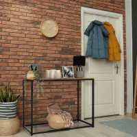 Консольный стол Tempo Kondela Kalisto Natural Oak / Металл photo 6