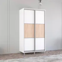 Dulap Mobildor-Lux Aron S K 120 x 60 x 230 / PAL / Alb photo 3