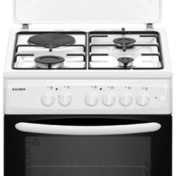 Aragaz Bauer TE 6631 WI Pe gaz/ White/  photo 2 Aragaz Bauer TE 6631 WI Pe gaz/ White/  photo 2