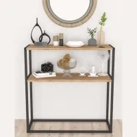 Masă consolă Bofigo Dressuar Pine / Metal photo 3