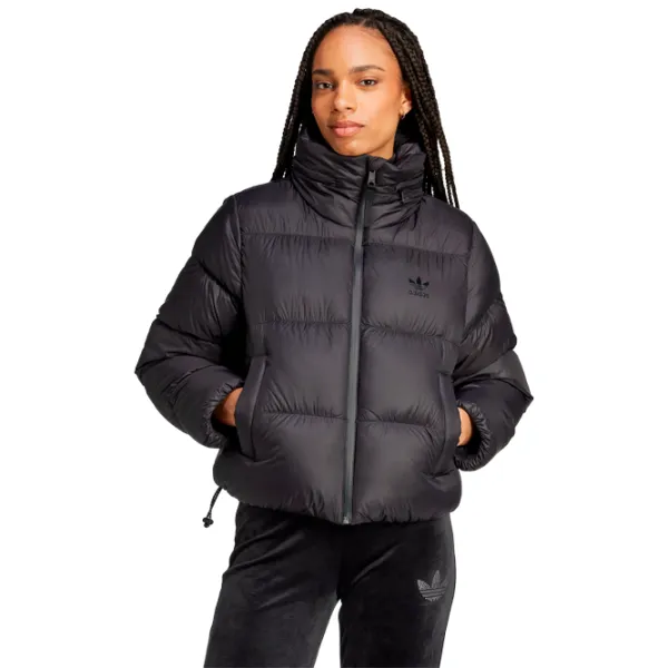 Scurtă pentru femei Adidas Regen Down Puff Toamnă - Iarnă / Black photo 2