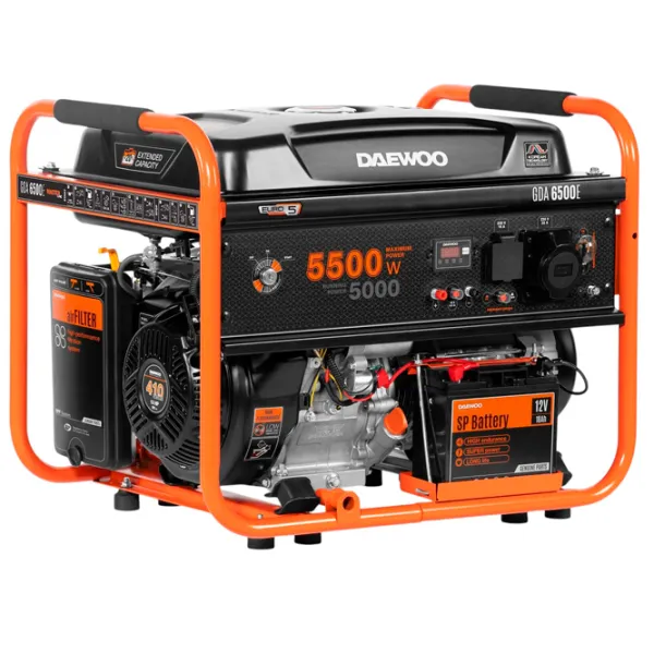 Generator de curent Daewoo GDA 6500E 230 V Benzină / 5 kW photo 1