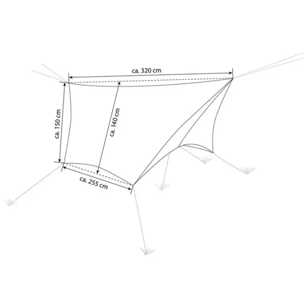 Тент Amazonas Wing Tarp AZ-3080021 Хаки / Hейлон photo 5