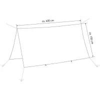 Tent Amazonas Traveller Tarp XXL AZ-3080013 Khaki / Neylon photo 6