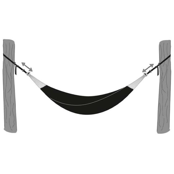 Крепление для гамака Amazonas T-Strap Черный / Hейлон photo 3