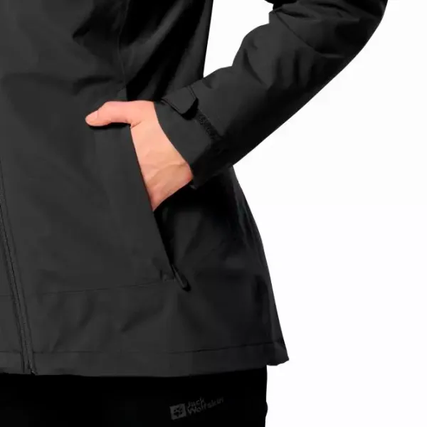 Scurtă pentru femei Jack Wolfskin Moonrise 3In1 Jkt W Semi-sezon / Black photo 5