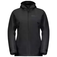 Scurtă pentru femei Jack Wolfskin Moonrise 3In1 Jkt W Semi-sezon / Black