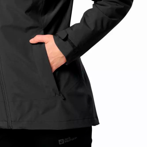 Scurtă pentru femei Jack Wolfskin Moonrise 3In1 Jkt W Semi-sezon / Black photo 5