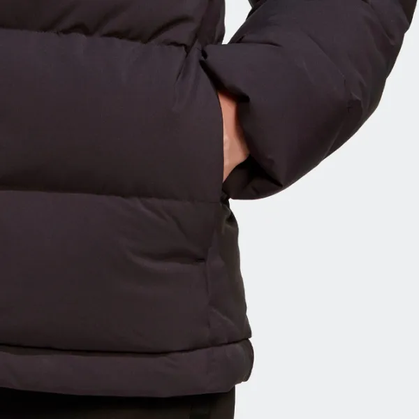 Scurtă pentru femei Adidas W Helionic Hooded Toamnă - Iarnă / Black photo 3