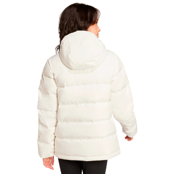 Scurtă pentru femei Adidas W Helionic Hooded Jacket Toamnă - Iarnă / Beige photo 3