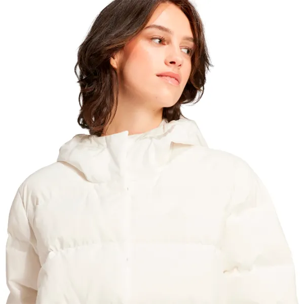 Scurtă pentru femei Adidas W Helionic Hooded Jacket Toamnă - Iarnă / Beige photo 5