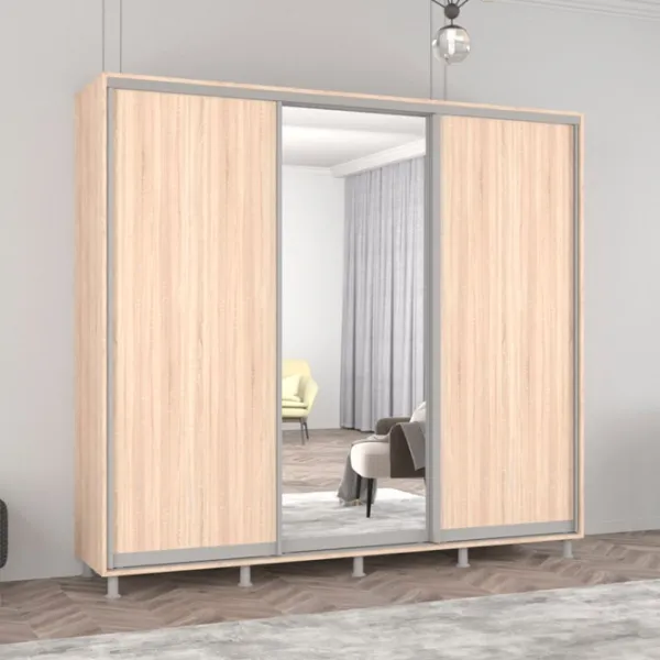 Шкаф Mobildor-Lux Aron 260 x 60см x 240 / ЛДСП / Sonoma photo 3