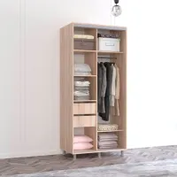 Dulap Mobildor-Lux Aron 100 x 60 x 210 / PAL / Sonoma photo 3