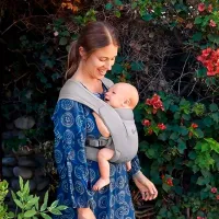 Marsupiu pentru copii Ergobaby Embrace Soft Air Mesh () 11.3 kg / Gray photo 5