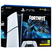 Sony PlayStation 5 Slim Digital Fortnite Cobalt Star Bundle 1 ТБ / Белый
