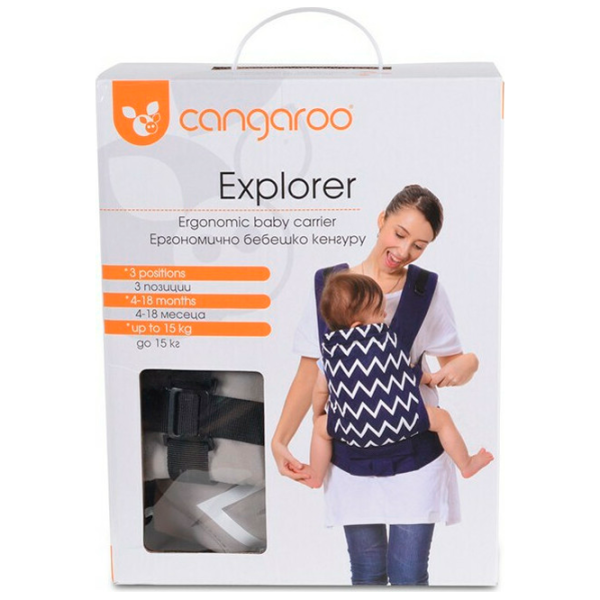 Marsupiu pentru copii Cangaroo Moni Explorer (3800146270827) 15 kg / Black photo 3 Marsupiu pentru copii Cangaroo Moni Explorer (3800146270827) 15 kg / Black photo 3