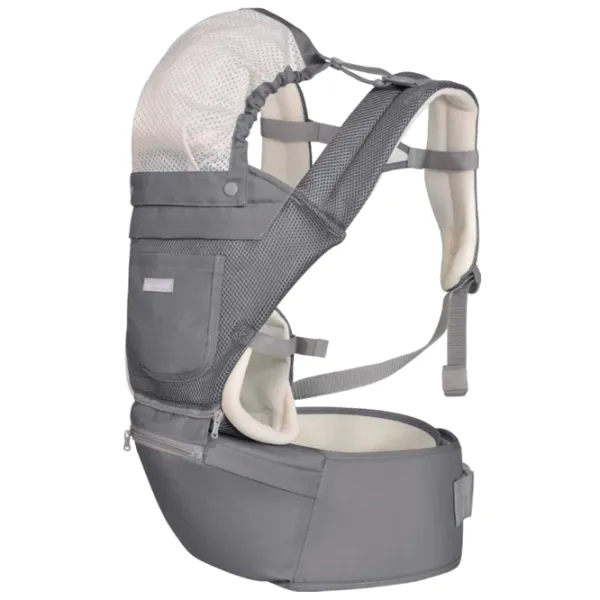 Marsupiu pentru copii Kikka Boo Chloe Mesh (3800171209793) 15 kg / Gray photo 1