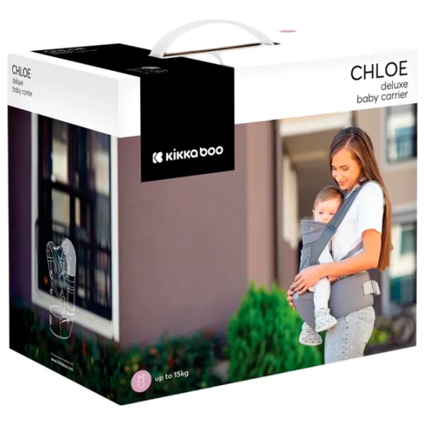Marsupiu pentru copii Kikka Boo Chloe Mesh (3800171209793) 15 kg / Gray photo 4