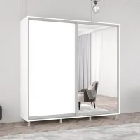 Dulap Mobildor-Lux Aron 210 x 60 x 230 / PAL / Alb photo 3