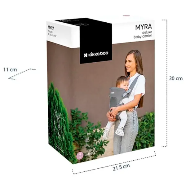 Переноска для детей Kikka Boo Myra Mesh (3800171210836) 9 кг / Серый photo 6