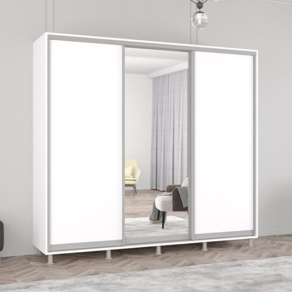 Dulap Mobildor-Lux Aron 240 x 60 x 230 / PAL / Alb photo 3
