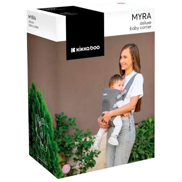 Marsupiu pentru copii Kikka Boo Myra Mesh (3800171210843) 9 kg / Beige photo 5
