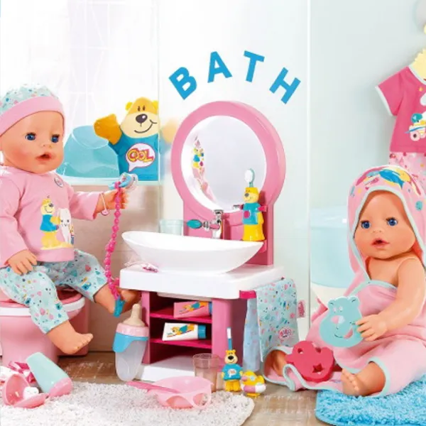 Mobilier pentru păpușă Zapf Baby Born Bath Toothcare Spa 831953  chiuvetă / 3+ photo 5