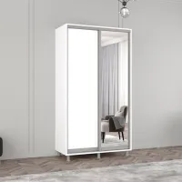 Dulap Mobildor-Lux Aron 120 x 60 x 210 / PAL / Alb photo 2