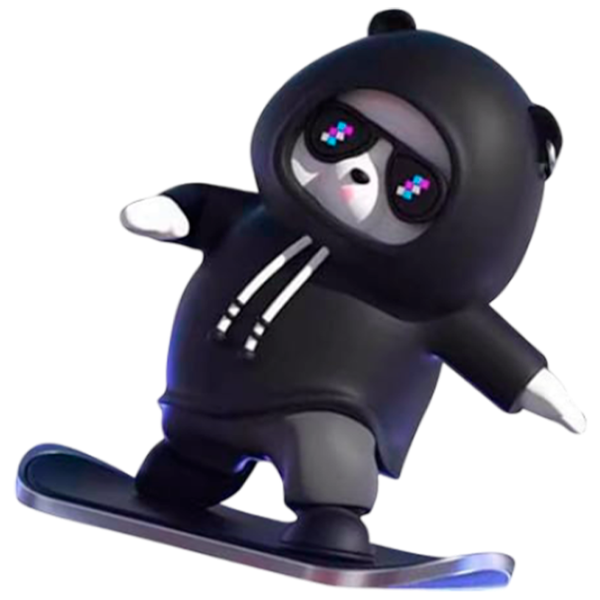 Jucării decorative Fancemot Sliding Skateboard Swing Bear / / pe grila de ventilare photo 1