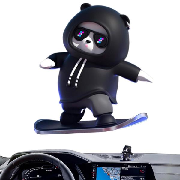 Jucării decorative Fancemot Sliding Skateboard Swing Bear / / pe grila de ventilare photo 2