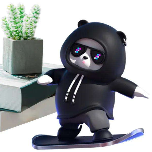 Jucării decorative Fancemot Sliding Skateboard Swing Bear / / pe grila de ventilare photo 3