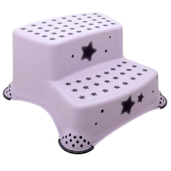 Лестница Lorelli STEP STOOL STARS Белый / Пластик photo 1